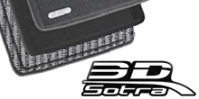 Коврики под второй ряд Sotra 3D Maxtrac черные S19178